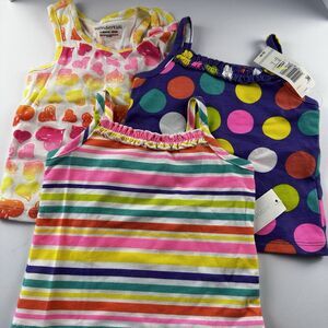 NWT Lot Of 3 Wonder Kids Tank Tops Girls Baby Size 12 Months